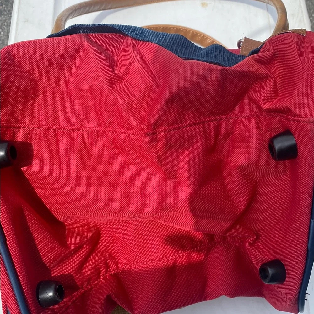 Red and Brown AKC pet carrier Bag
